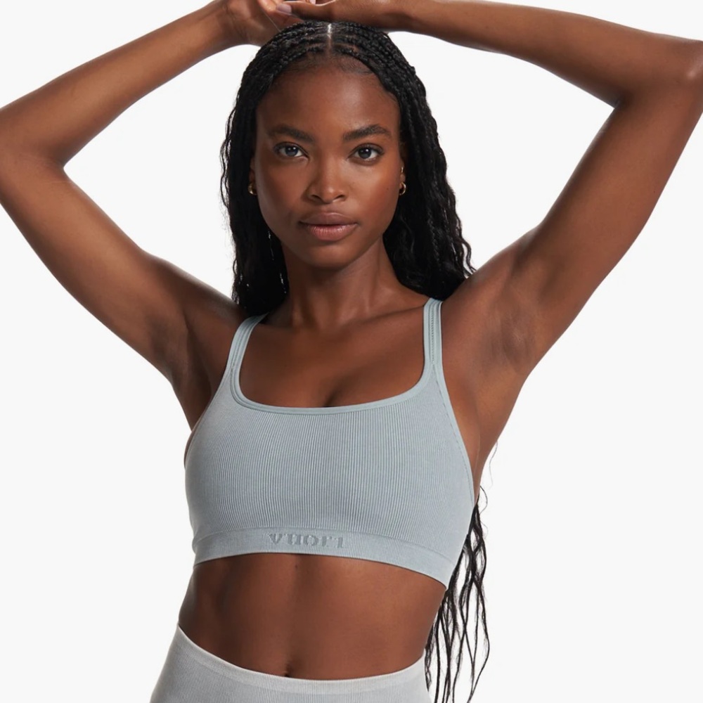Vuori Helix Seamless Bra in Light Cloud
